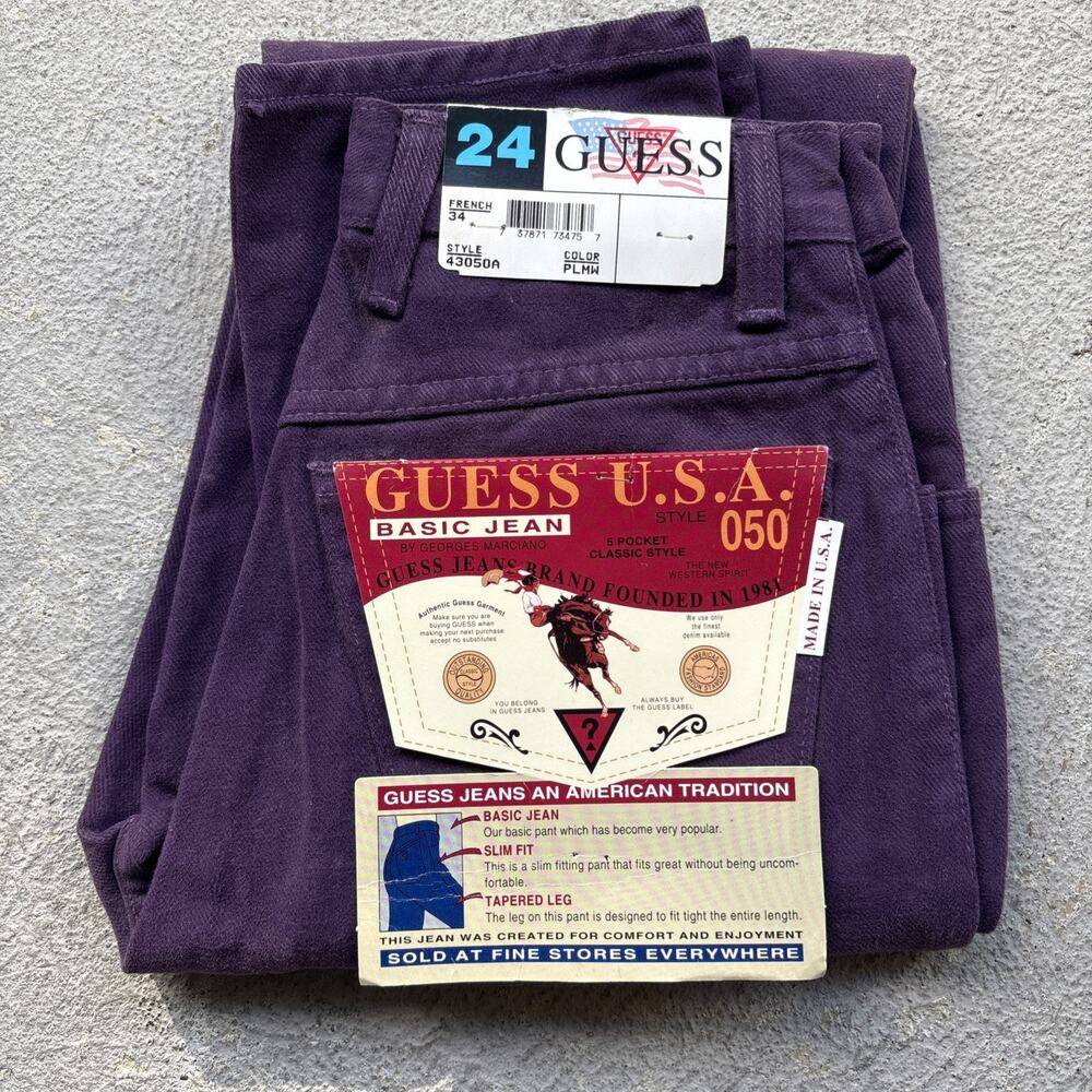 Deadstock Vintage Made In USA Guess Jeans Georges Marciano Sz 24 43050 Women’s